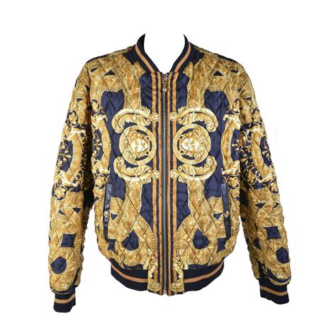 versace quilted bomber jacket|Versace windbreaker jacket.